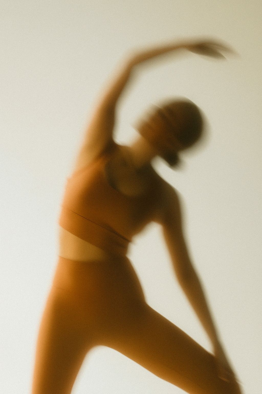 model doing yoga